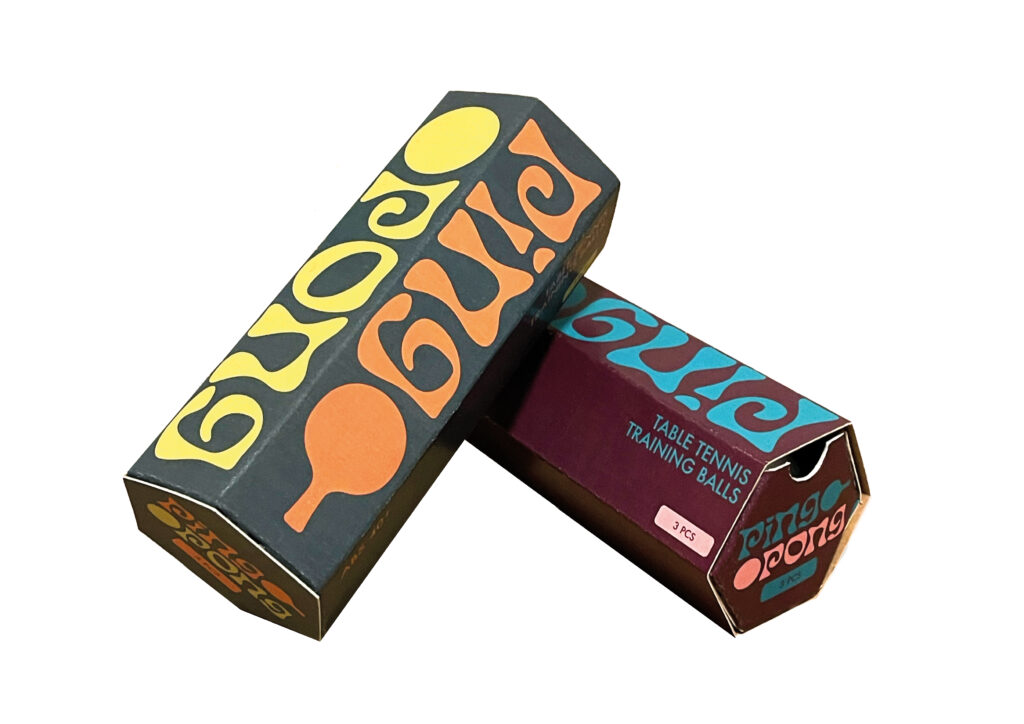 Verpackungsdesign für Ping-Pong Bälle